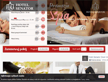 Tablet Screenshot of hotel-senator.pl